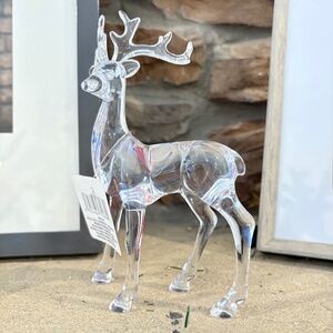 3 Beutiful Glass Looking Acrylic Reindeers